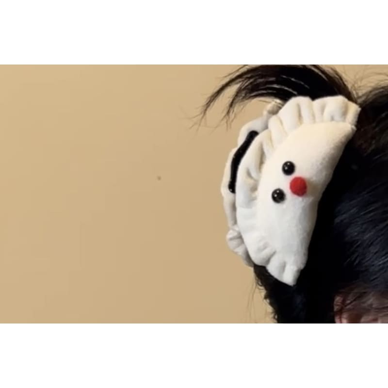 Dumpling Fabric Hair Clamp / Hair Clip (Various Designs)