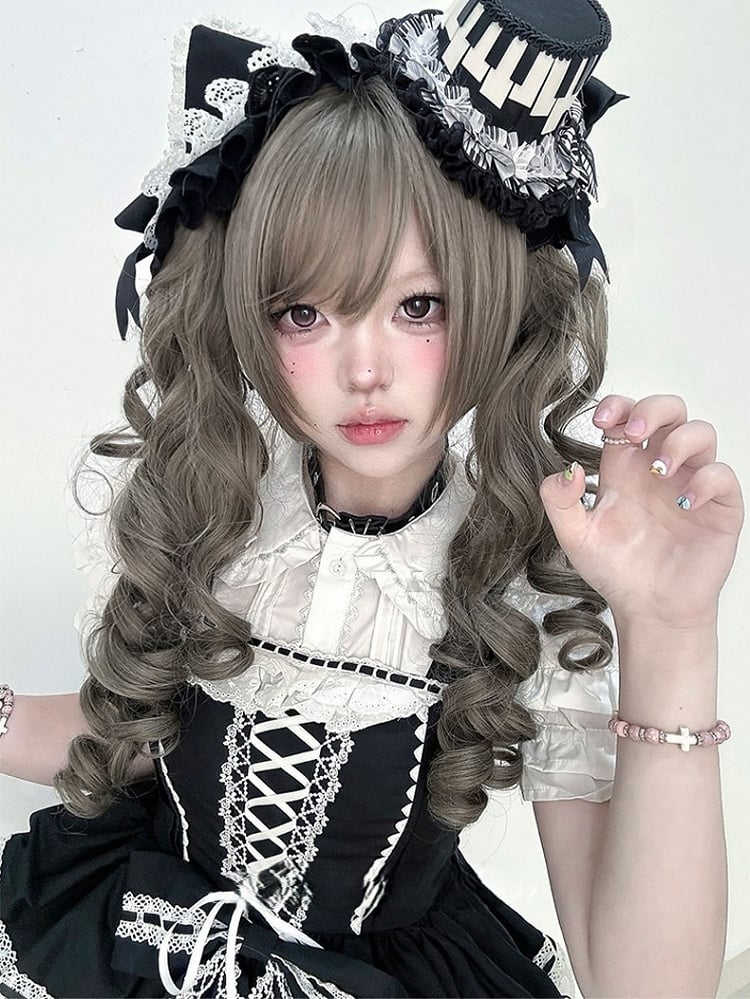 Clips 30CM With Claw Long Length Ponytail Wig Double Synthetic Brown