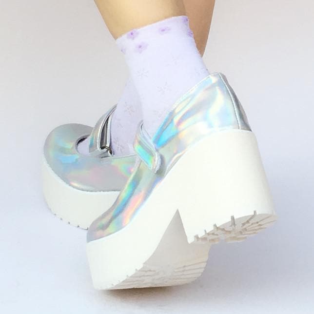 Platform Shoes Hologram Custom Laser Made SP168086