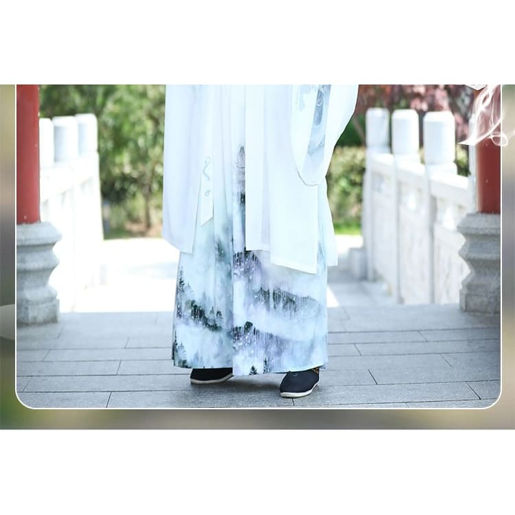 Eagle Print Hanfu Robe / Long