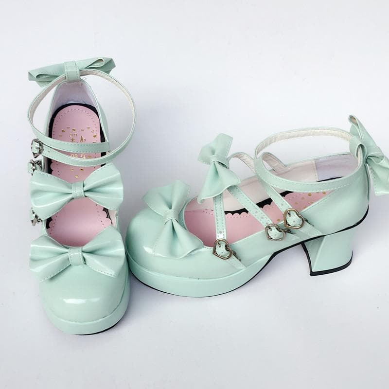 Baby Bow Mint Shoes SP168066 Made Custom Lolita