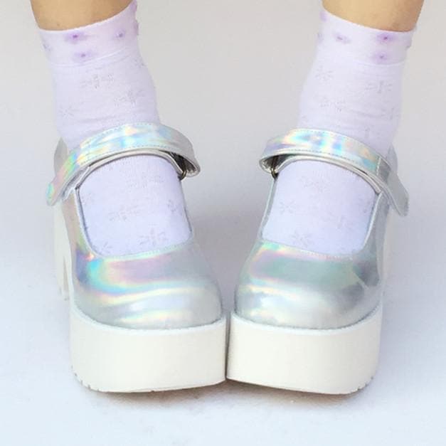 Platform Shoes Hologram Custom Laser Made SP168086
