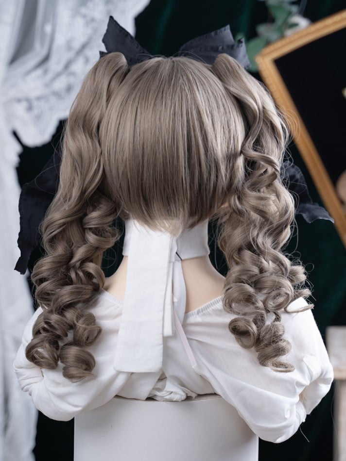 Clips 30CM With Claw Long Length Ponytail Wig Double Synthetic Brown