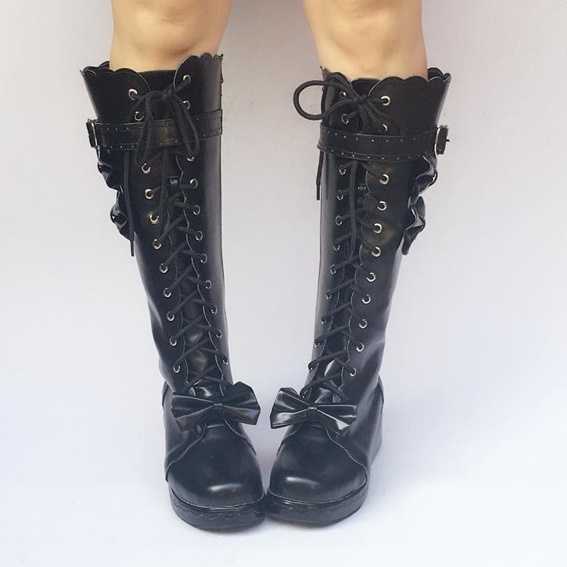 Lolita Boots Knee SP168139 Made Custom Shoes