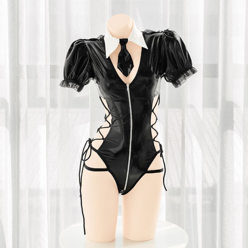 Elegant Alana Open Sides Stailysh Suit ON847 - M / Black