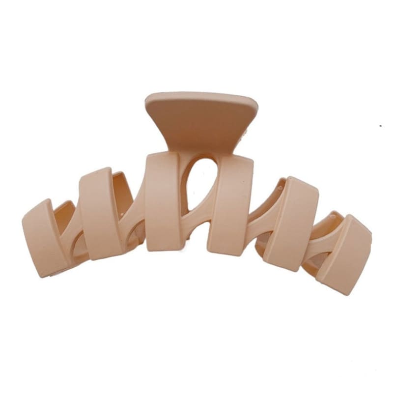 Elegant Casual Hair Claw - Standart / Beige - Other