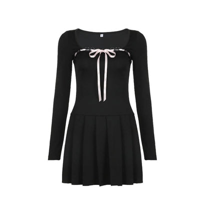 Elegant Classic Black Dress - Dresses