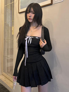 Elegant Classic Black Dress - Dresses