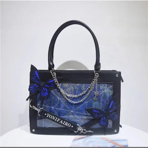 Elegant Gothic Butterflies Bag ON1456 - blue
