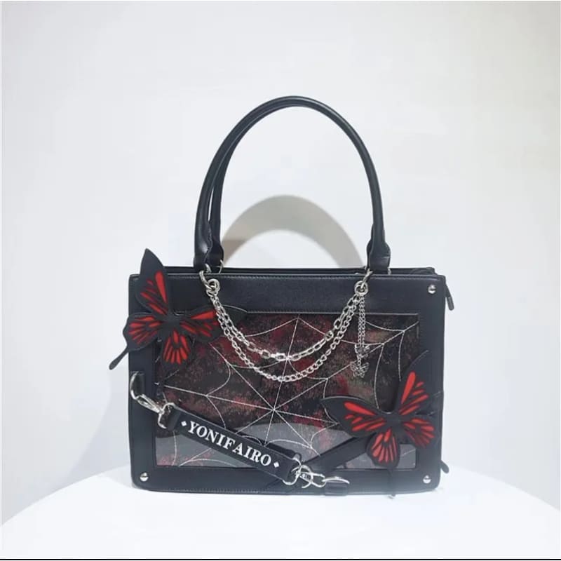 Elegant Gothic Butterflies Bag ON1456 - red