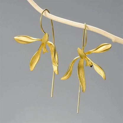 Elegant Orchid Earrings - earrings