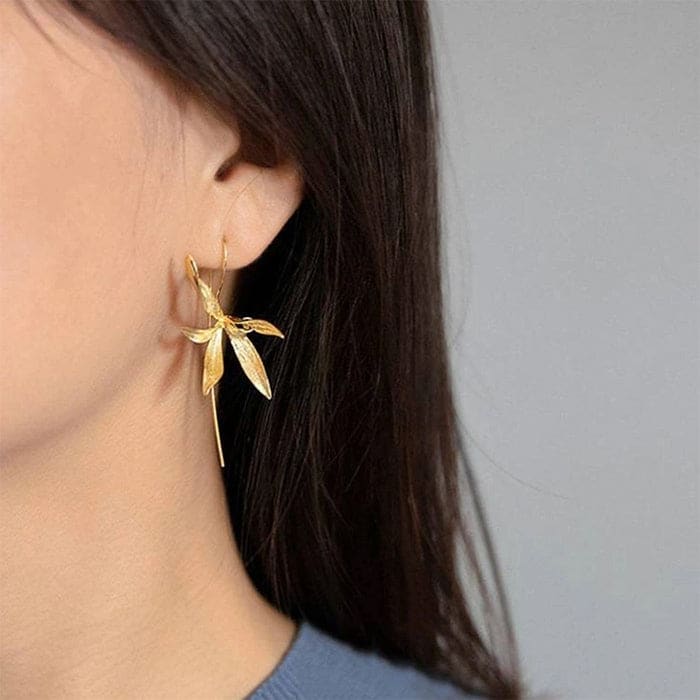 Elegant Orchid Earrings - earrings