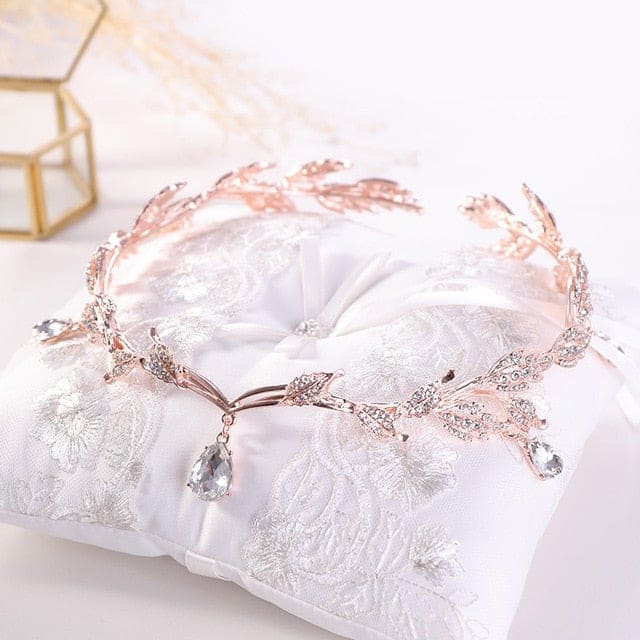 Elegant Princess Crystal Crown Bridal Hair Jewelry MM2228