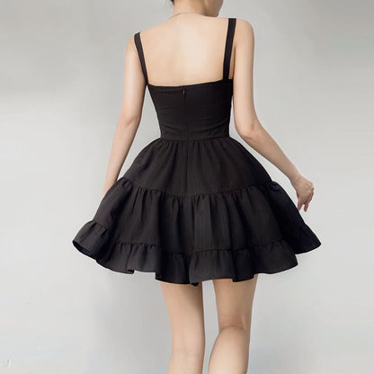 Elegant Princess Suspender Dress - Dresses