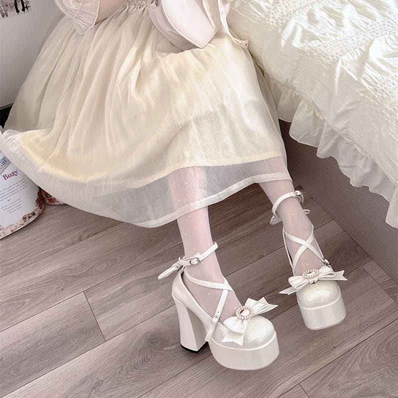 Elegant Sam High Heels ON1526 - white / 34/US5