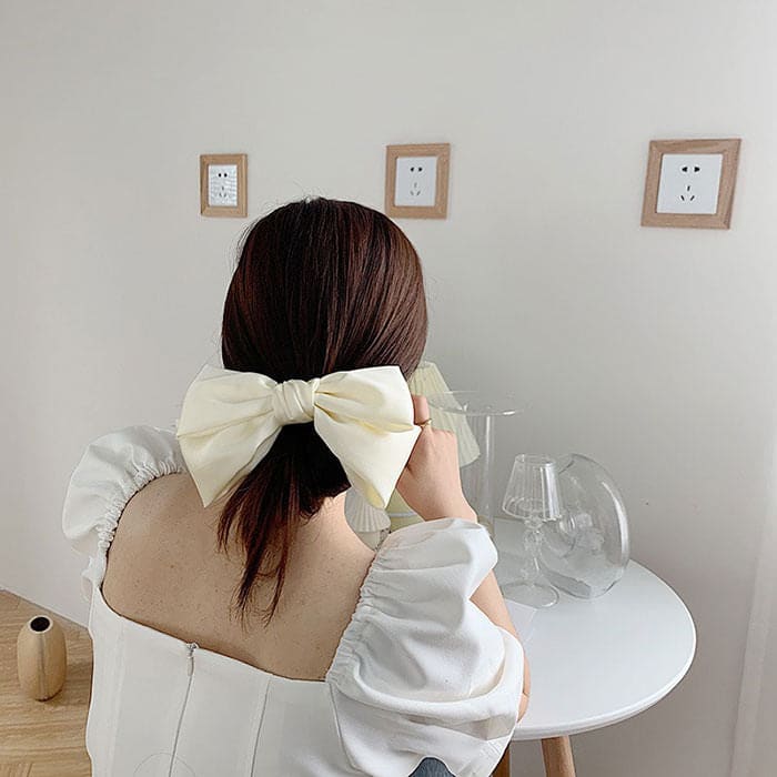 Elegant Satin Hair Bow - Other