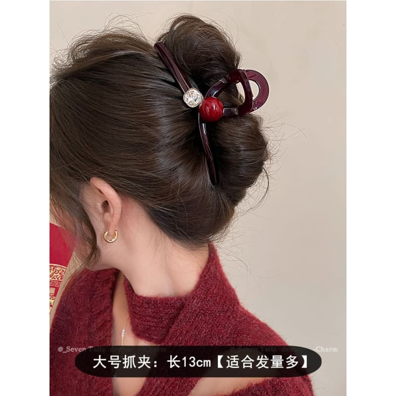 Embellished Plastic Hair Clamp (Various Designs)