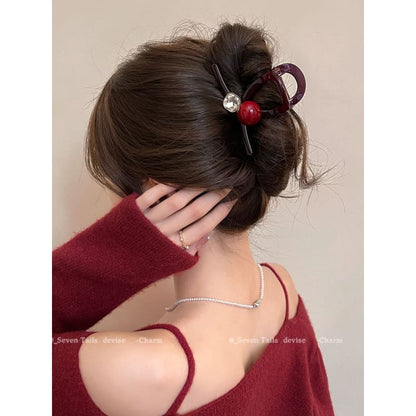 Embellished Plastic Hair Clamp (Various Designs)