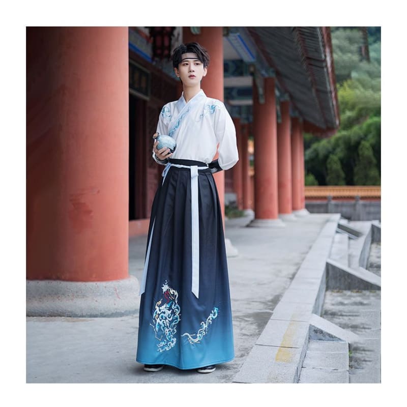 Embroidered Hanfu Robe / Long