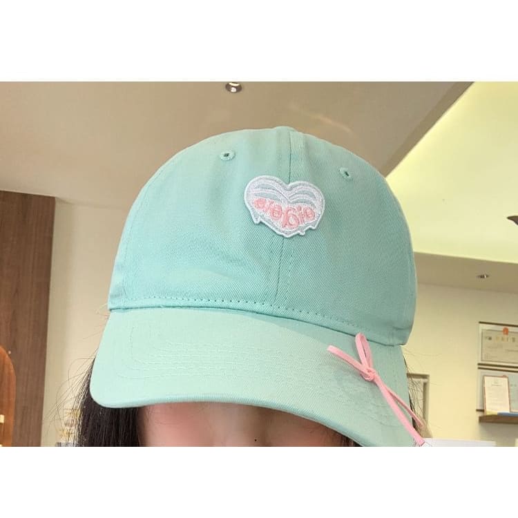 Embroidered Heart Baseball Cap