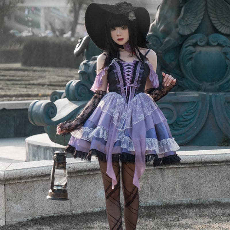 Emma Witchy Black and Purple Perfect Cute ON808