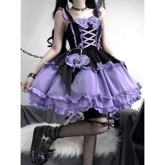 Emma Witchy Black and Purple Perfect Cute ON808