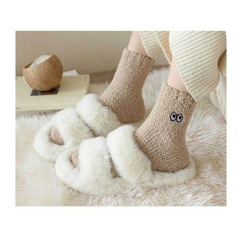 Eye Embroidered Socks Set