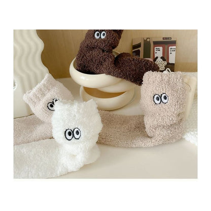 Eye Embroidered Socks Set