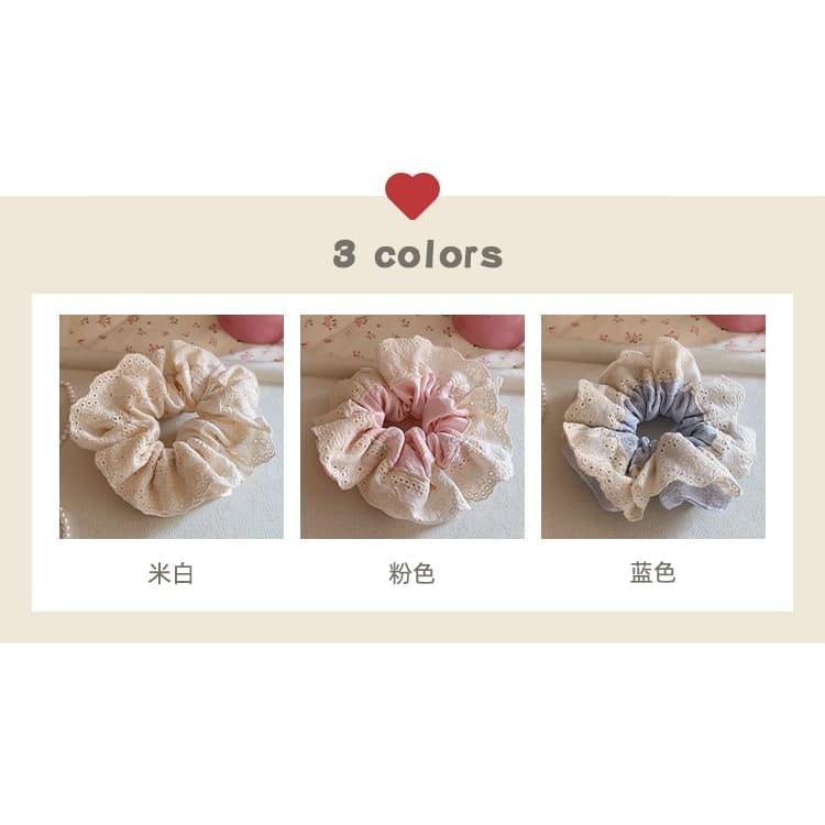 Eyelet Lace Scrunchie