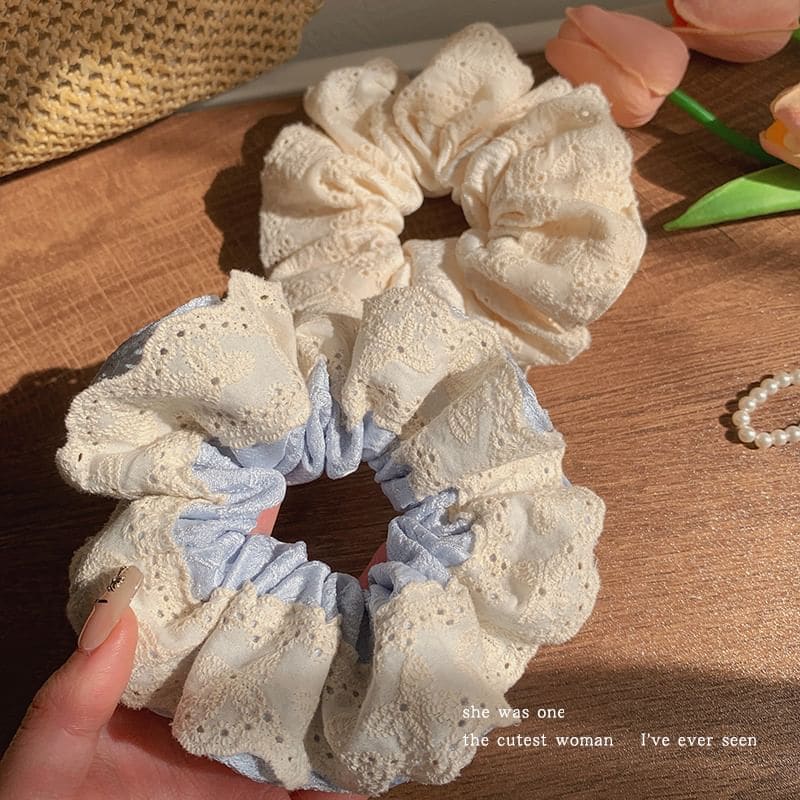 Eyelet Lace Scrunchie