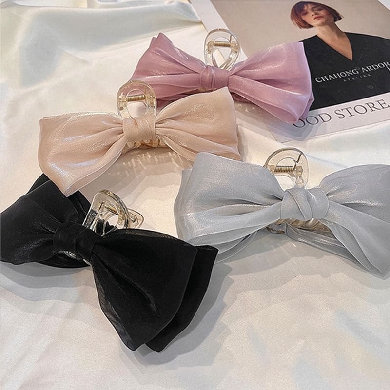 Fabric Bow Hair Claw