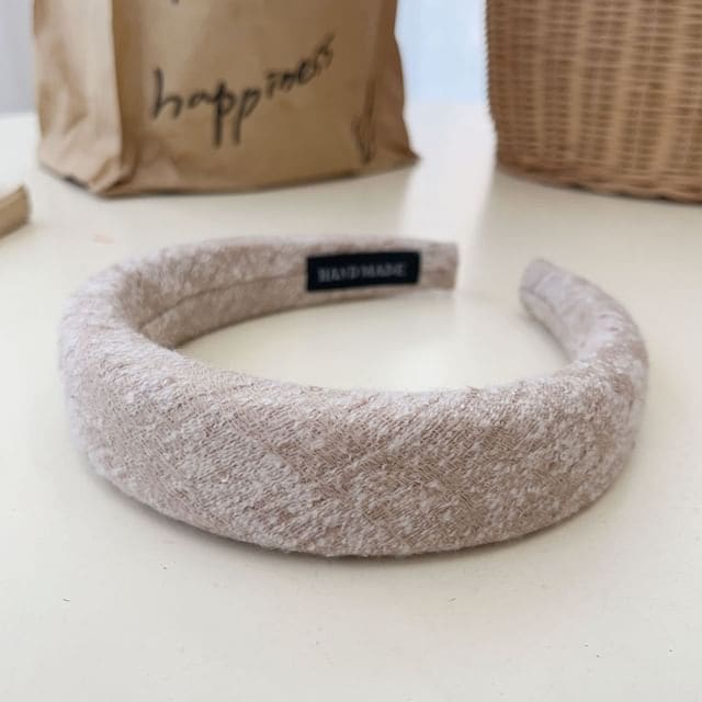 Fabric Headband - Beige / One Size