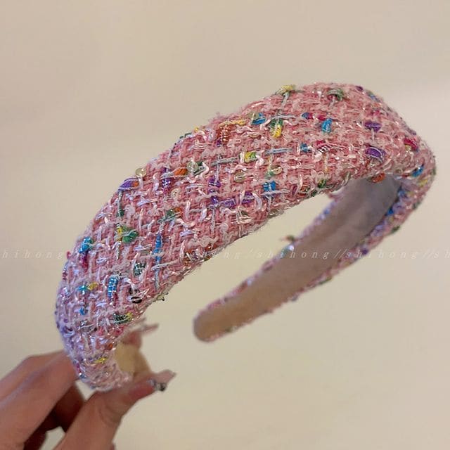 Fabric Headband (Various Designs) - 05 - Pink / One Size