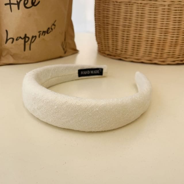 Fabric Headband - White / One Size