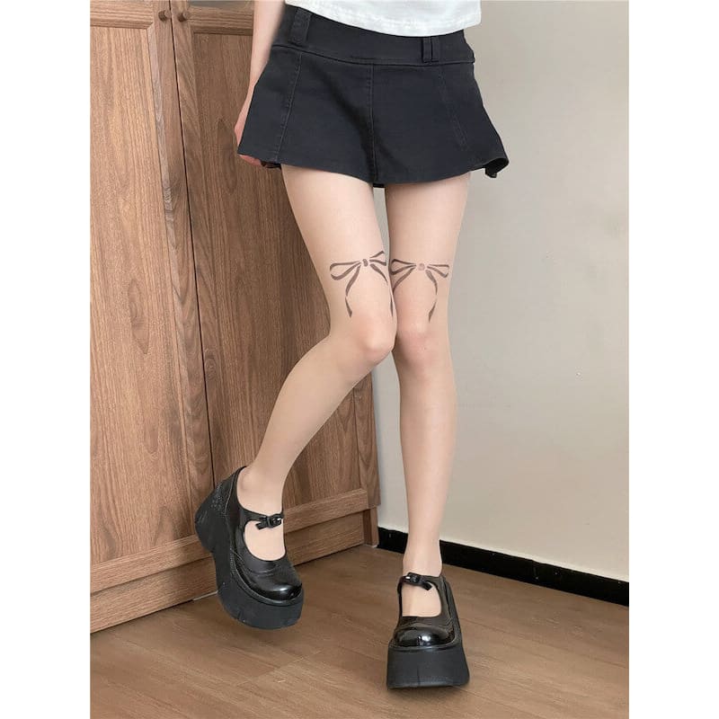 Fairy Bow Tattoo Tights - Tights