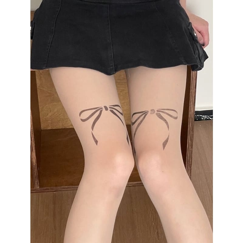 Fairy Bow Tattoo Tights - Tights