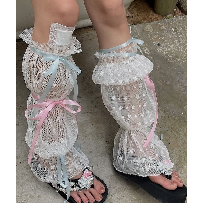 Fairy Lace Floral Leg Warmers SpreePicky