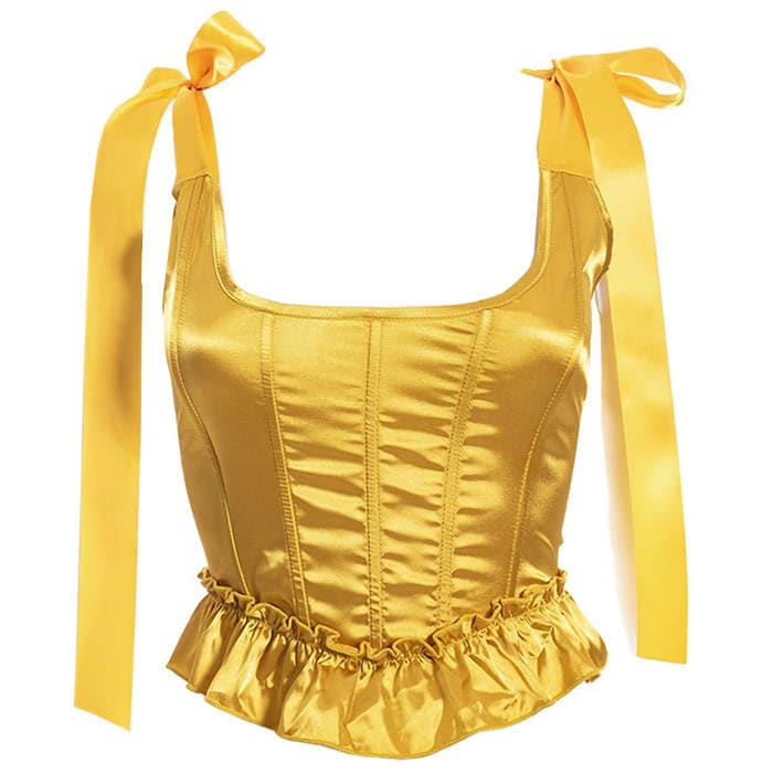 Fairycore Bow Corset Top - Tops