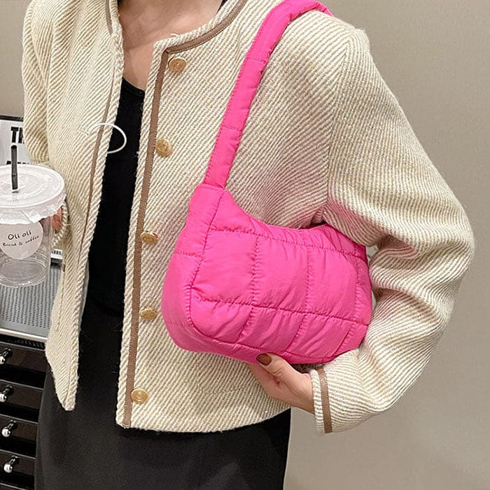 Fancy Puffer Handbag - Bags