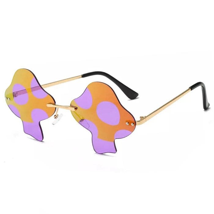 Fantasy Mushroom Sunglasses - Purple/orange - Glasses