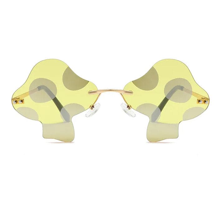 Fantasy Mushroom Sunglasses - Yellow - Glasses