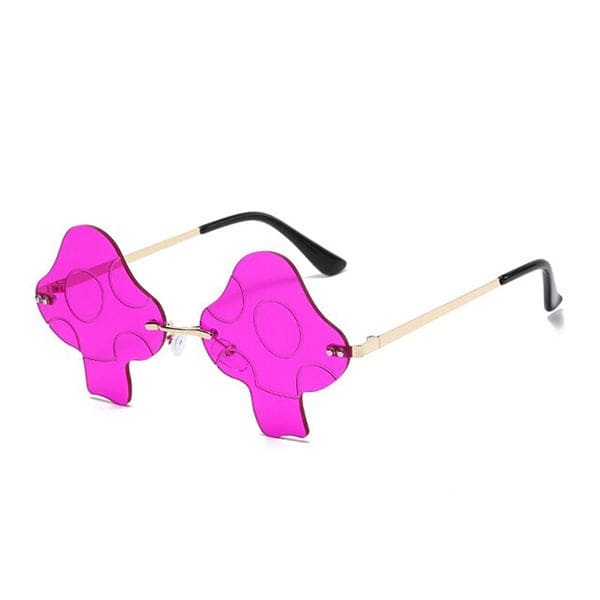 Fantasy Mushroom Sunnies - Dark Pink - Glasses