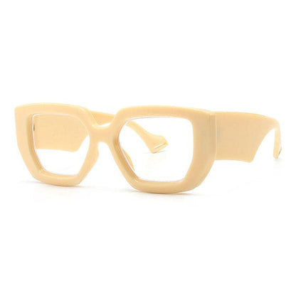 Fashion Funny Drama Glasses - Beige - Glasses