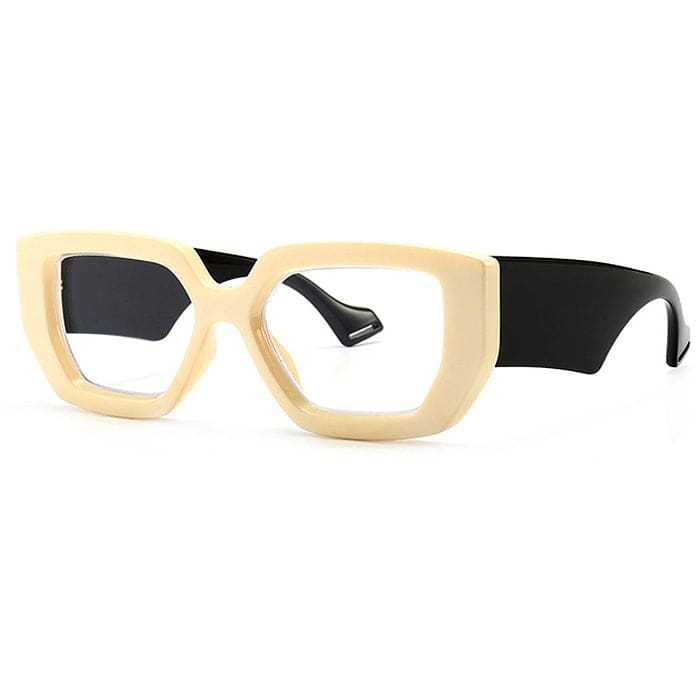 Fashion Funny Drama Glasses - Beige/black - Glasses