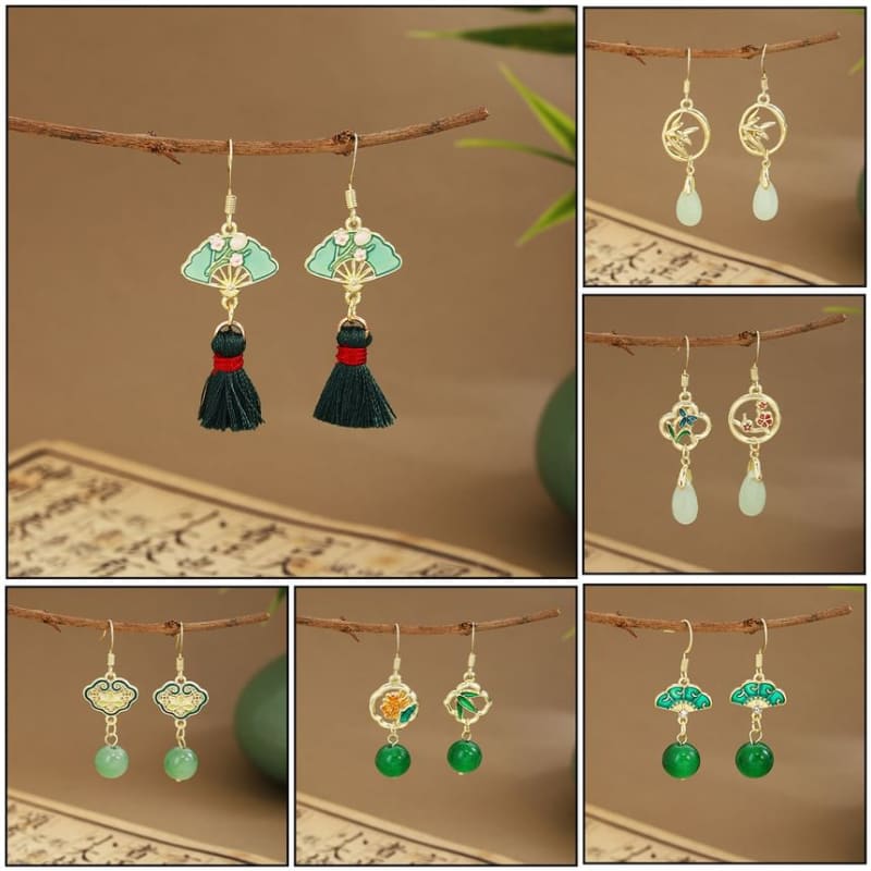 Faux Gemstone Dangle Earring