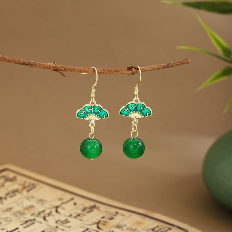 Faux Gemstone Dangle Earring