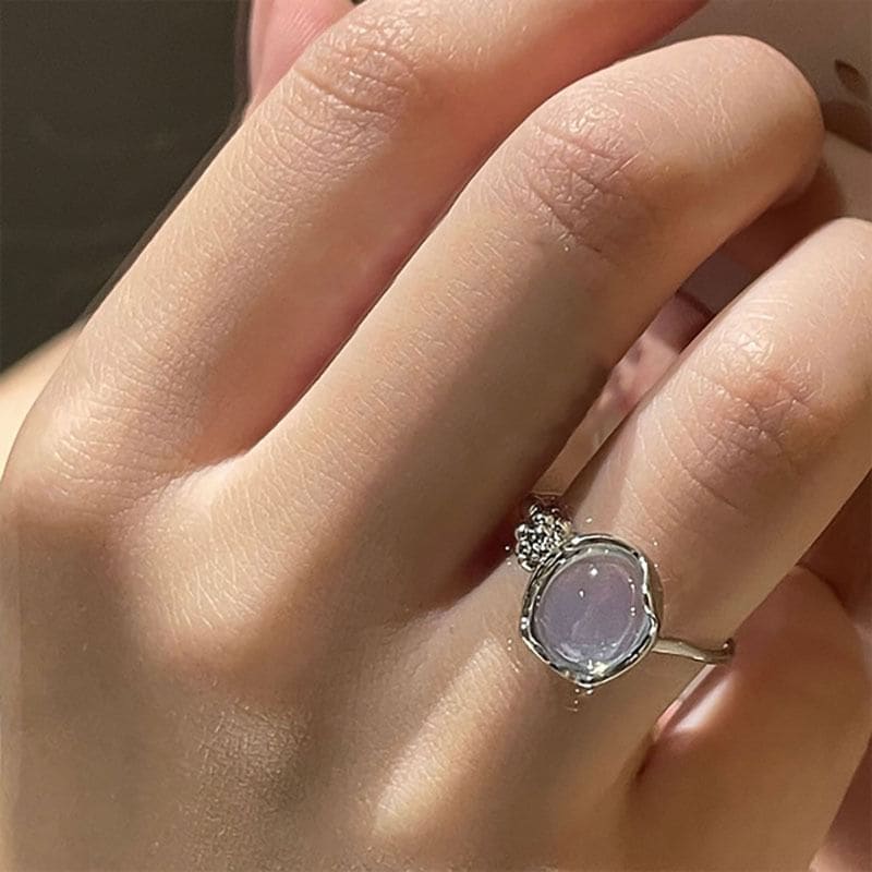 Faux Gemstone Open Ring