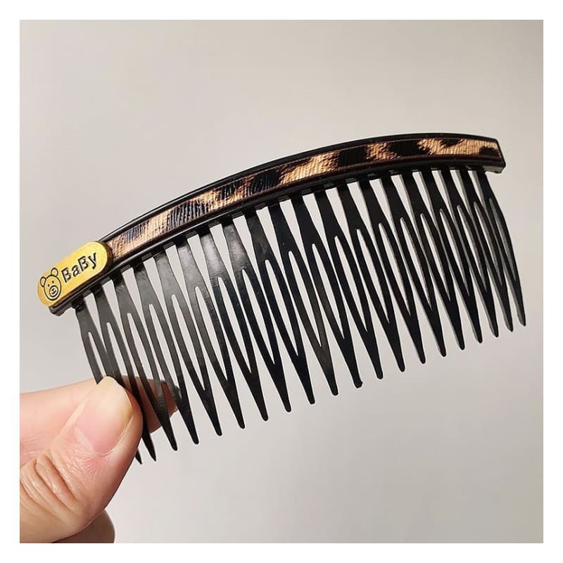 Faux Leather / Acrylic Hair Comb (Various Designs)