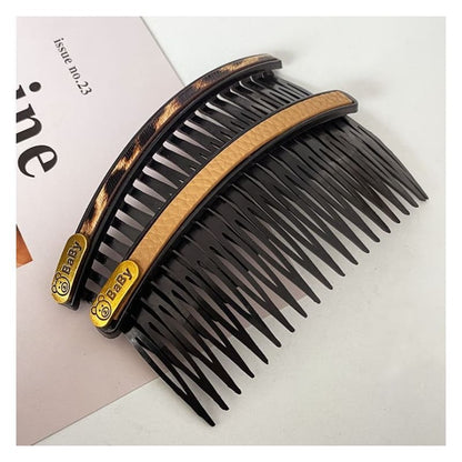 Faux Leather / Acrylic Hair Comb (Various Designs)