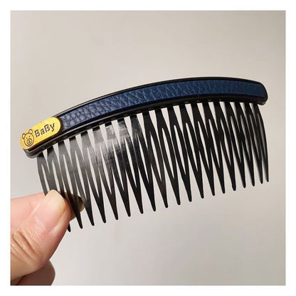 Faux Leather / Acrylic Hair Comb (Various Designs)